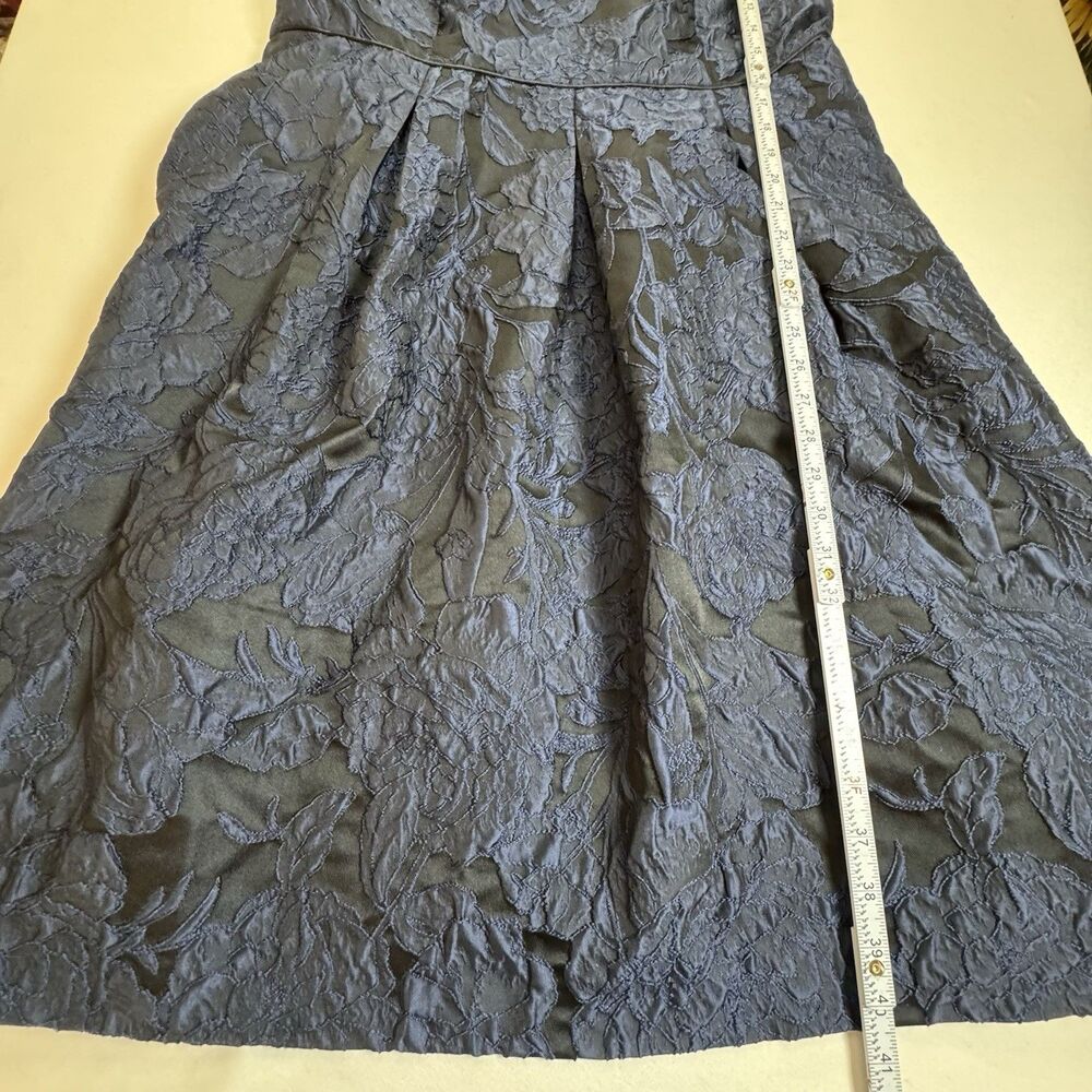 Talbots Black Textured Fit-and-Flare Midi Dress - Picture 5 of 8